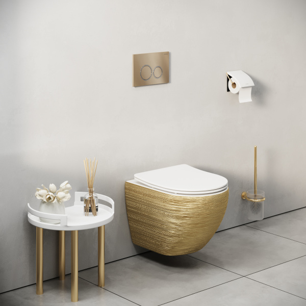 Клавиша смыва Grossman Galaxy 700.K31.01.310.310 золото матовый